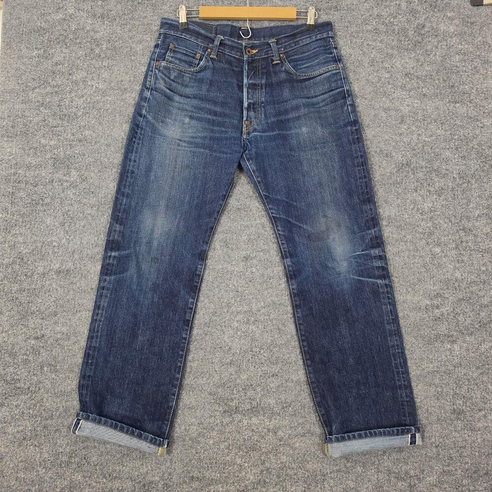 Edwin Jeans Mens 32 Regular Straight Japanese Denim Selvedge Blue Street
